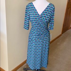 Evan Picone faux wrap dress.